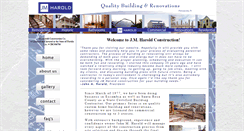 Desktop Screenshot of jmharoldconstruction.com